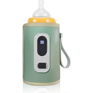 Boasty Draagbare Flessenwarmer - Babyflesverwarmer - Oplaadbare Melkverwarmer met 2 flesadapters - Moedermelk/Water Verwarming - Meerdere Temperatuur Instellingen-kerstcadeau