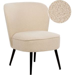 VOSS - Fauteuil - Lichtbeige - Bouclé