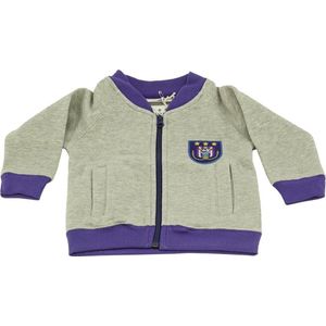 RSC Anderlecht sweatvest peuter Baseball grijs maat 110/116 (5 a 6 jaar)