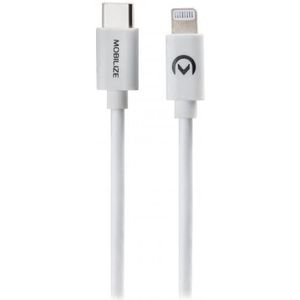 Mobilize Fast Charge/Sync Cable USB-C to MFi Lightning 1m. White