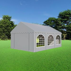 Partytent 6x4 PVC - Premium | Grijs