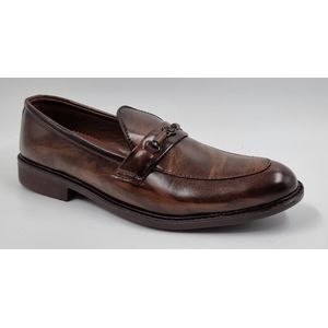 DEJAVU - Heren Instappers - Heren Loafers - Bruin - Maat 40