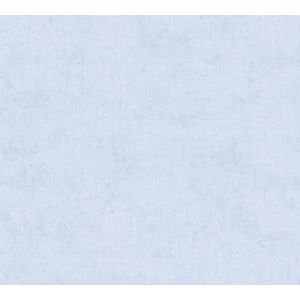 ZACHT GEMELEERD BEHANG | Basic - Blauw - A.S. Création Lilly & Luis