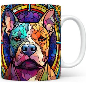 Mok met Pit Bull Beker voor koffie of tas voor thee, cadeau voor dierenliefhebbers, moeder, vader, collega, vriend, vriendin, kantoor