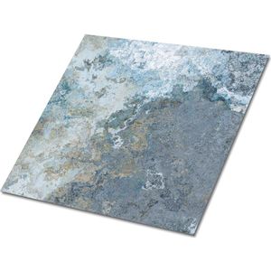 Tulup PVC Tegels - Industrieel Beton Vinyl Tegels - 30 cm x 30 cm - Grijs Zelfklevende PVC Tegels - Set van 9 - Zelfklevende Vinyl Tegels - Industrieel Plaktegels - Vinyl Vloer Tegels - Plaktegels keuken en Badkamer