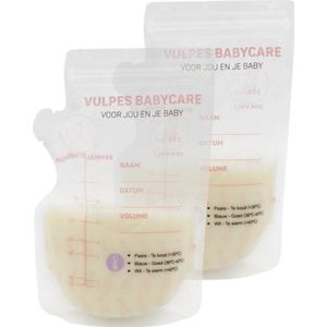 Vulpes Goods® BabyCare - Moedermelk Bewaarzakjes met Schenktuit - Extra Groot - 250 ml - 150 stuks - Borstvoeding Bewaarzakje - Borstvoeding Zakjes - BPA vrij - Incl. Borstvoeding E-book