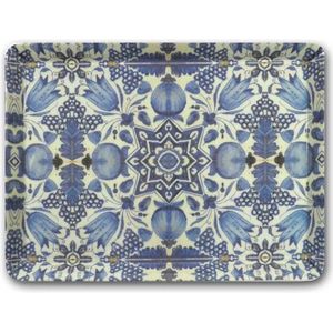 Dienblad, MIDI 27x20 cm, Delfts Blauw, Faience patroon