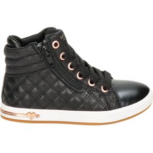 Skechers Quilted Squad Meisje Sneaker - Zwart - Maat 38