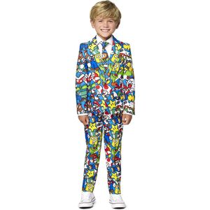 OppoSuits Super Mario™ - Jongens Carnavals Pak - Nintendo - Gekleurd - Maat EU 110/116 - 6 Jaar