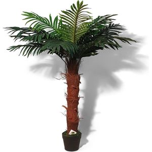 Kunst Palmboompje Samoas-s110cm - Namaak Palmboompje - Kunstplanten voor binnen - Kunstpalm
