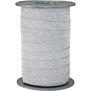 Krullint Glitter Zilver - 10mm