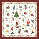 Ambiente kerst servetten 20 stuks - ornaments all over