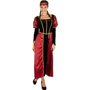 dressforfun - Vrouwenkostuum kasteeldame L - verkleedkleding kostuum halloween verkleden feestkleding carnavalskleding carnaval feestkledij partykleding - 301197
