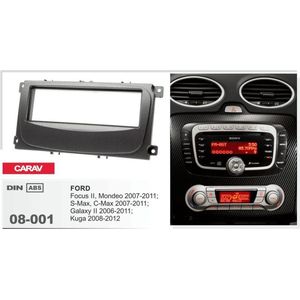 1-DIN FORD Focus II, Mondeo, S-Max, C-Max 2007-2011; Galaxy II 2006-2011; Kuga 2008-2012 (Black) inbouwpaneel Audiovolt 08-001