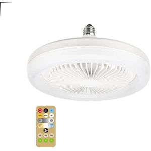 P&P Goods 3`In 1 Plafondventilator – Plafondventilator Met Verlichting – Inclusief Afstandsbediening – 35dB – 3 Windsnelheden – Geluidloos – Voor Woonkamer & Slaapkamer – Energiezuinig 36W – Wit