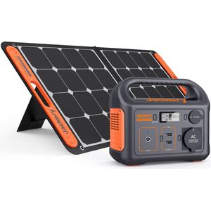 Jackery Explorer 240 met 100W Zonnepaneel - Jackery Powerstation met zonnepaneel bundel - Solar Panel gereedschapsaccu - kamperen - off-grid survival - 230V Power Station generator