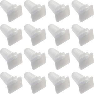 Auto Instaplijsten Cover Trim Clips Moulding Bevestigingsmiddelen - 30 Stuks - Wit Plastic Deur Drempel Montagestrips Retainers .