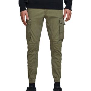 JACK & JONES Paul Lake Cargo loose fit - heren cargo broek - groen - Maat: 38/32