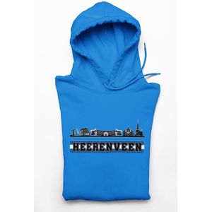 Sols Heavy Blend - Votbalsupporters Hoodie - Heerenveen - Blauw Maat M