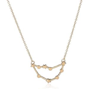 24/7 Jewelry Collection Steenbok Ketting - Sterrenbeeld - Horoscoop - Goudkleurig