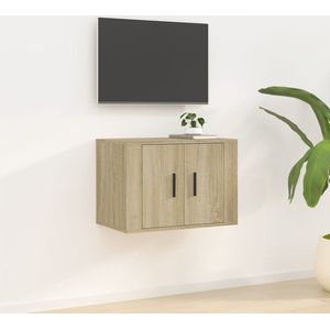 The Living Store Wandmeubel TV-kast - Sonoma eiken - 57 x 34.5 x 40 cm (B x D x H)