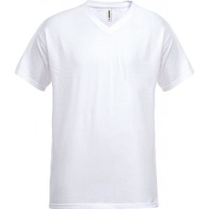 Fristads V-Hals T-Shirt 1913 Bsj - Wit - 2XL