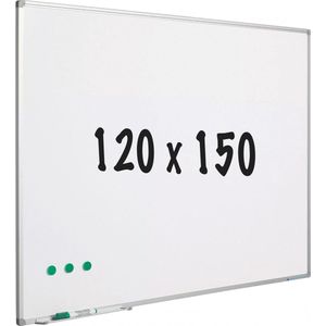 Whiteboard - Gelakt staal - Magnetisch - Wit - 120x150cm