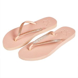 XQ - Teenslippers Dames - Glitter - Roze - Maat 39 - Flip Flops dames