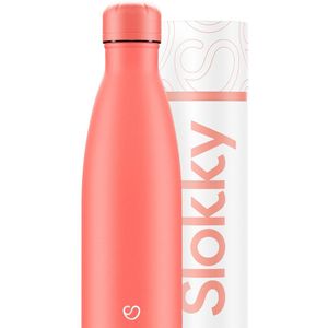 Slokky - Pastel Coral Thermosfles & Dop - 500ml