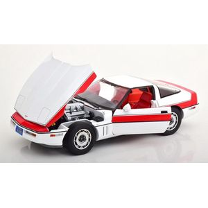 Chevrolet Corvette C4 1984 TV Serie "" A-Team"" Wit / Rood 1-18 Greenlight Collectibles