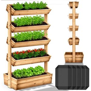 Plantenrek 5 lagen - Plantenbakken - Moestuinbak - Kweektafel - Voor Buiten - Balkon - Tuin - Terras - Plantenrekken - Plantenstandaard - Plantentrap - Moestuin - Groente - Kruiden - Bloemen - Planten