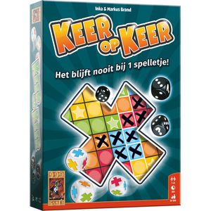 Keer Op Keer - Dobbelspel | Geschikt voor 1-6 spelers vanaf 8 jaar | Vul kolommen en gelijkgekleurde gebieden snel aan!