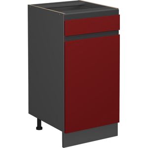 Vicco R-Line Keuken Keukenonderkast – 40 cm WB Marmer Rood WB Marmer
