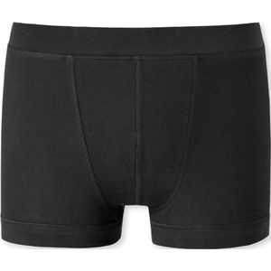 SCHIESSER Retro Rib boxer (1-pack) - heren short dubbelrib biologisch katoen zwart - Maat: S