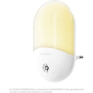 Nachtlampje Stopcontact - met Dag en Nacht Sensor - Automatisch AAN / UIT - Plug and Play - voor Slaapkamer, Babykamer, Gang, Trap - Warmwit - 1 Stuk