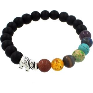 Fako Bijoux® - Buddha Armband - Chakra Reiki - Olifant