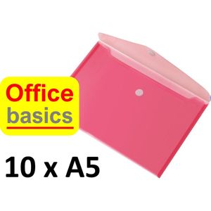 10 x Enveloptas Office Basics - A5 - dwars - rood