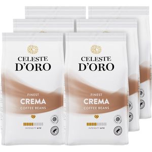 Celeste d’Oro - Finest Crema - Koffiebonen - Arabica - Lungo Koffie - Voor Ieder Moment - 6 x 250g