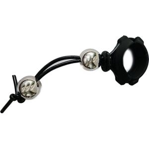 BNDGx® Verstelbare penis ring cock touw heren - metalen ballen cockring - verstelbaar siliconen voor man