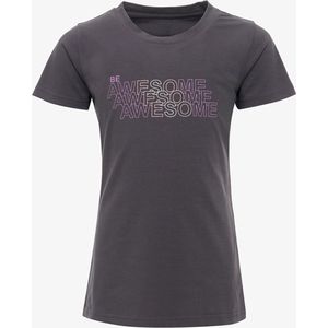 Osaga meisjes sport T-shirt met print grijs - Maat 116
