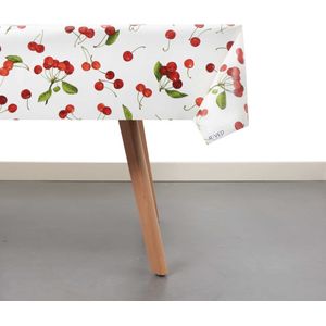 Raved Tafelzeil Kersen  140 cm x  310 cm - Rood - PVC - Afwasbaar