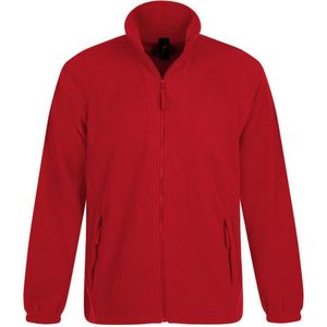 SOLS Heren North Full Zip Outdoor Fleece Jacket (Rood)