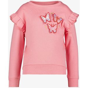 TwoDay meisjes sweaters met vlinders roze - Maat 110/116