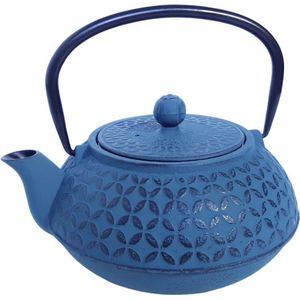 Theepot Bloem – Secret de Gourmet - 1L – Turquoise - Gietijzer