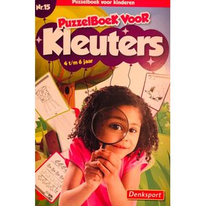 Denksport - Nr.3 Puzzelboek voor kleuters 4-6 jaar - NR.15 - Denksport junior - Puzzelboek - Kleurboek - Puzzels kinderen - Puzzelboek kinderen - Puzzel - Puzzelboekje - Denksport puzzelboekjes - Puzzel kinderen 4 jaar