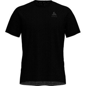 Odlo Bl Top Crew Neck S/S Millennium Linencool Sportshirt Heren - Black melange