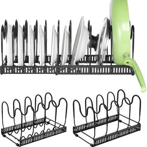 Pannenrek - Opbergrek voor pannen - Keukenkast organizer Keuken organizer – Pannen organizer - Pot & Pan Rack