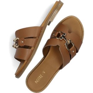 Notre-V 22718 Slippers - Dames - Cognac - Maat 41