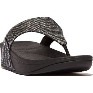 FitFlop Lulu Toe Post - Glitterball ZILVER - Maat 38