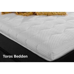 Topmatras - 180x200 - Topper Matras HR Koudschuim -Bamboo Hybrid - Topdekmatras - 9cm - Afritsbaar Wasbaar Tijk - Orthopedisch Purschuim - Anti-allergisch - Topper Hotel XL - Anti Bacterieel